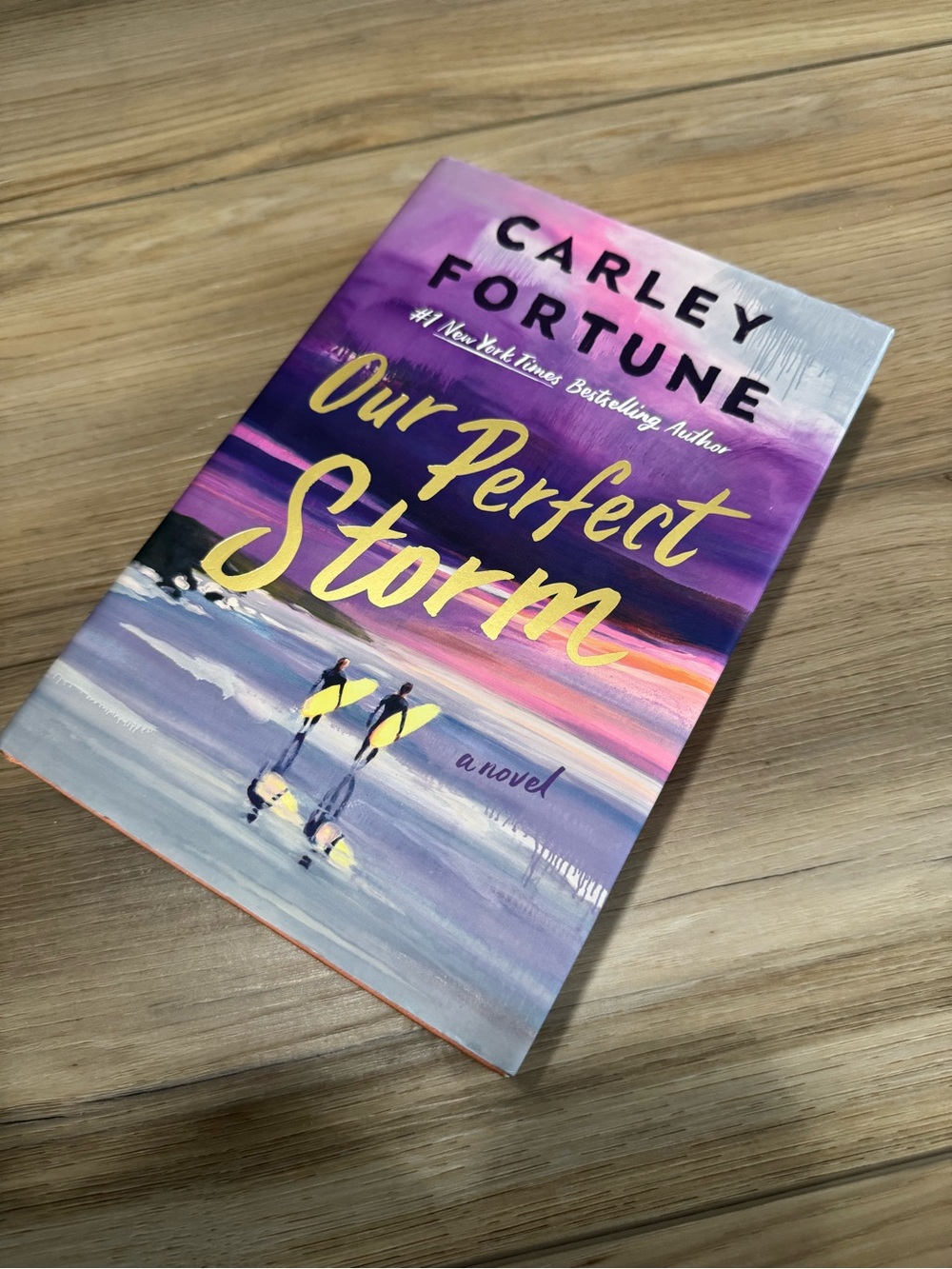 Carley Fortune "Our Perfect Storm" Paperback - Purple & Yellow Cover